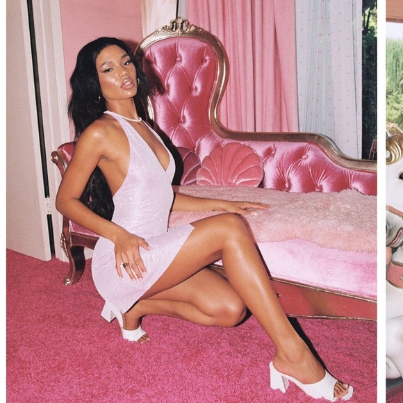 Paris Mini Dress Pink - Picture 2 of 5